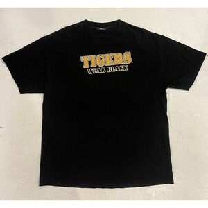 Vintage Mizzou Missouri Tigers Wear Black Football Shirt Mens Large Short Sleeve